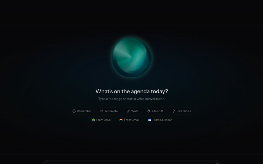 A conversation with Iris on the web